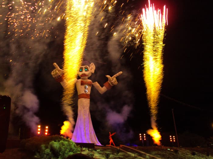 2011 Zozobra from a safe distance- Image courtesy of Kiwanis Club SF. Photo by Kelli Abeyta.