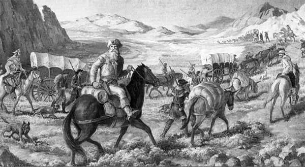William Becknell on the Santa Fe Trail, 1821.
