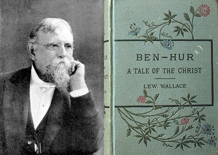 Gov. Lew Wallace and a first edition of Ben-Hur - 1880.