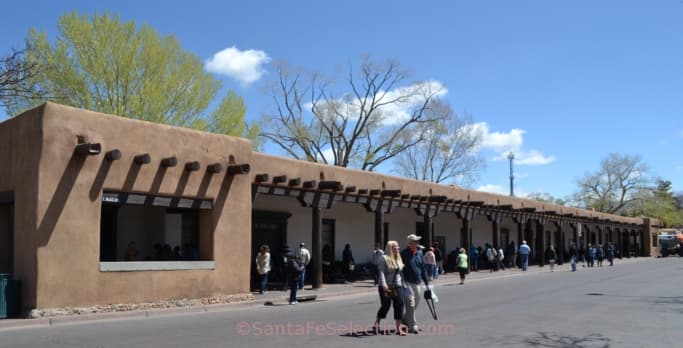 Palace of the Governors, 2014, where the Native American vendors sell their crafts every day.