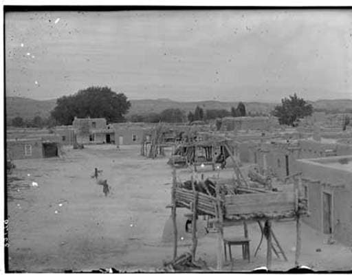 Main Plaza of San Juan Pueblo again known as Ohkay Owinge