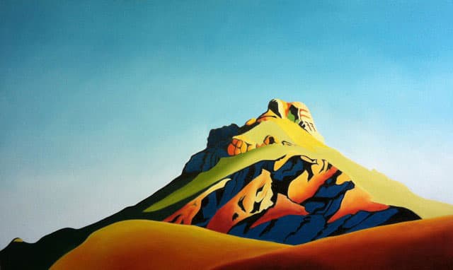 Trish-Booth. "Chisos Crown" - Oil on Canvas.
