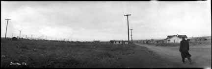Santa Fe near railyard, Alarid St. 1928. Photo: Palace of the Governors Archives.