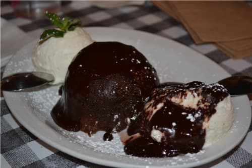 Cowgirl BBQ Molten Chocolate Lava Cake