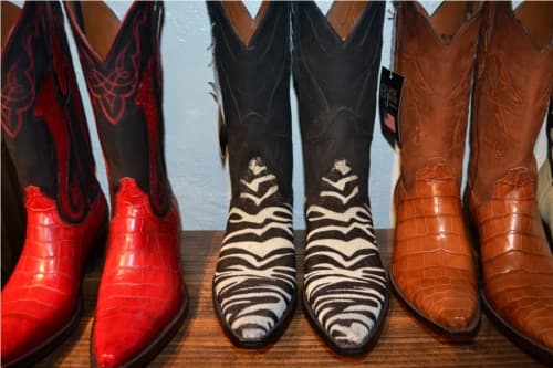 Hand Tooled Custom Cowboy Boots Stingray skin and alligator.