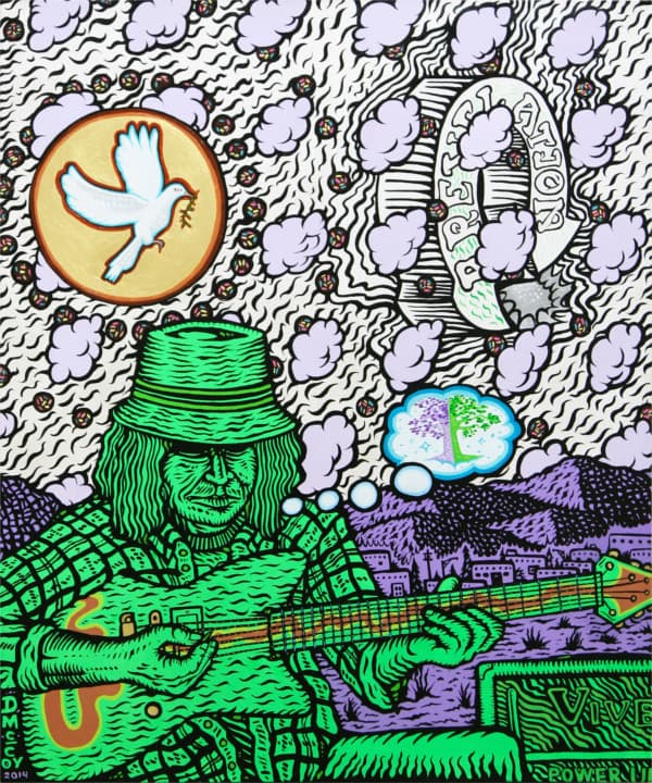 Daniel McCoy, Jr. New Jams New Jewelry, 2014 Acrylic on canvas 48 x 40 “ Copyright © Daniel McCoy, Jr. Courtesy David Richard Gallery, LLC.