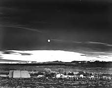 Moonrise, Hernandez, New Mexico. Ansel Adams