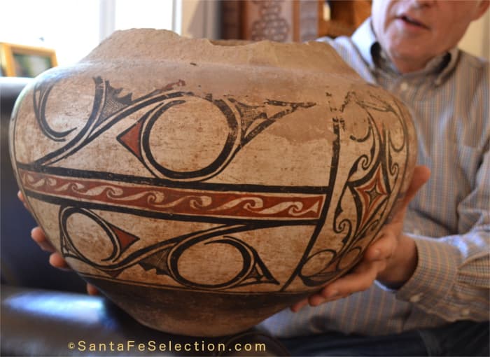 Zuni Storage Jar circa 1800s. A family heirloom well used and still much loved.