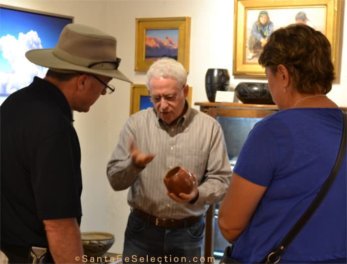 Lyn Fox at his gallery on Canyon Road.