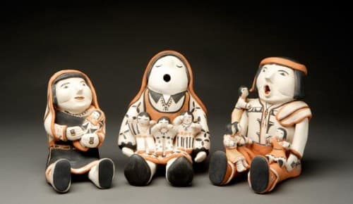 Storytellers by Ada Suina, Cochiti Pueblo, 1980's-'90's