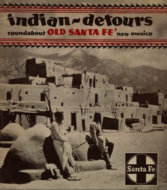 Indian Detour Brochure cover with Taos Pueblo
