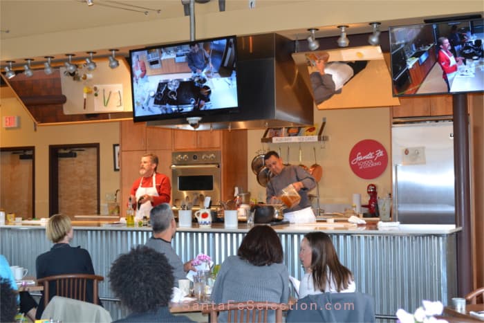 Class Kitchen and Dining Area. Chef Allen and Noe Cano.