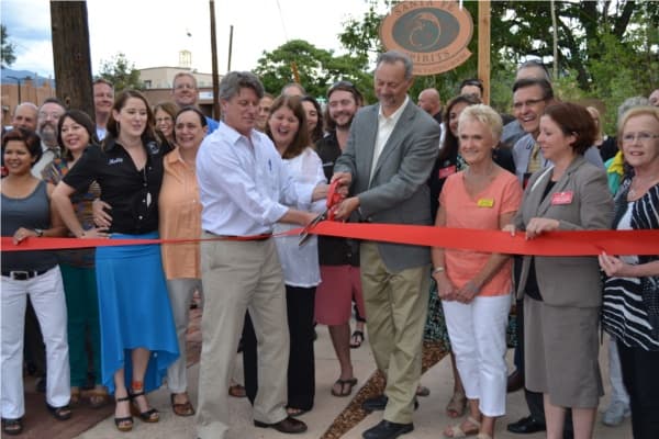 Downtown Tasting Room Ribbon Cutting. July 2013