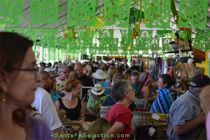 Just one tent of booths at the market on Museum Hill.